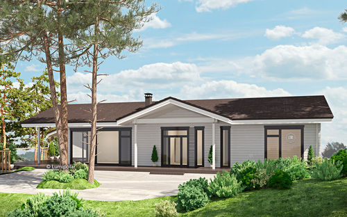 Prefab house - BELYЕ NOCHI 152 - Lumi Polar - eco-friendly / energy-saving / traditional
