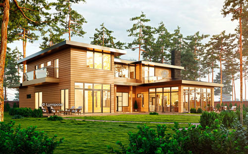 Standard model house - MICHIGAN 499 - Lumi Polar - eco-friendly / energy-saving / contemporary