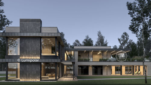 Standard model house - RESIDENCE 533 - Lumi Polar - modern / wood