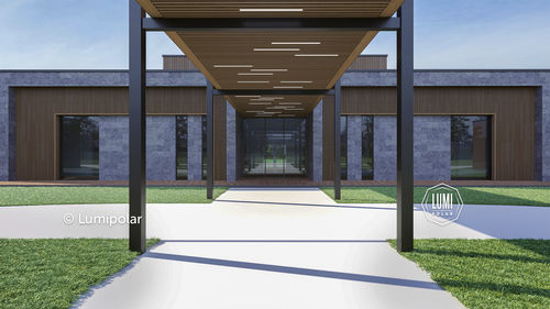 Standard model house - SALVADOR 1043 - Lumi Polar - modern / single-story / stone