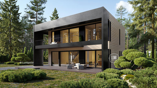 Standard model house - EPOLET 220 - Lumi Polar - modern / two-story / wooden