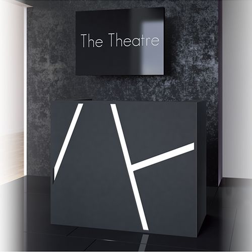 Wooden reception desk - STONE - Ceriotti - melamine / for hairdressers