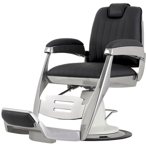 Fabric barber chair JUPITER388 Ceriotti chromed metal / with