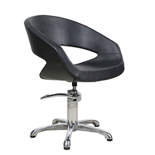 Contemporary beauty salon chair - OVAL - INDUSTRIAS ORIOL - synthetic leather / metal / with hydraulic pump