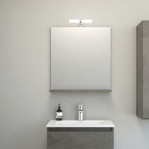 Wall-mounted bathroom mirror - STELLA - Aquaestil plus - contemporary / rectangular / illuminated