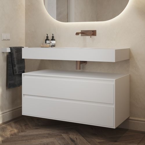 Bathroom base cabinet - GAIA CLASSIC 2SP - Riluxa - wall-mounted