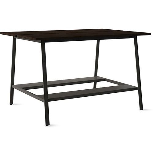 Contemporary work table - Rec - STUDIO TK - laminate / wood veneer / linoleum