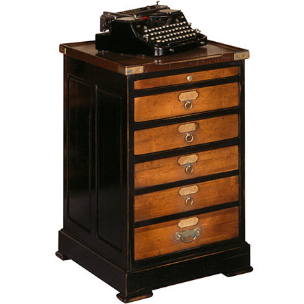 Wooden office unit - MM-128 - Félix Monge - 5-drawer / key type