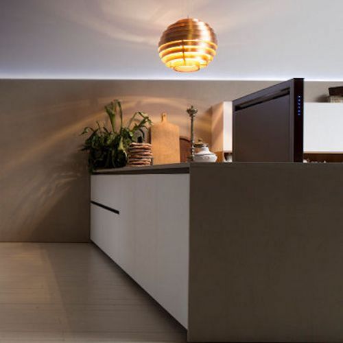 Downdraft extractor - LA-90-DWN-SS - Luxair Cooker Hoods Kitchen Extractors - with built-in lighting