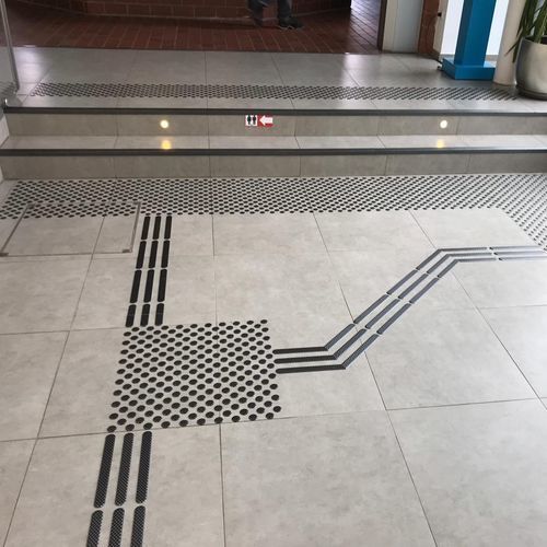 Alcohol-resistant tactile tile - SPIN® - HobaSteel - wet area / durable / acoustic