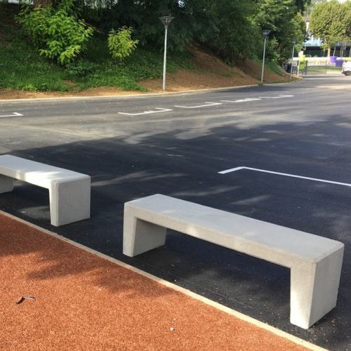 Traditional public bench - STORY - PREFAC MYWAY - concrete