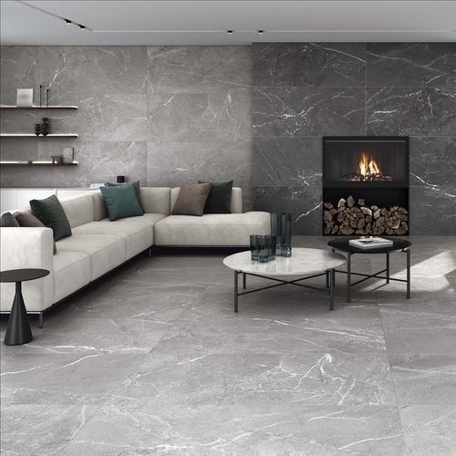 Porcelain stoneware tile - MALEK - STN - natural stone / pearly finish / indoor