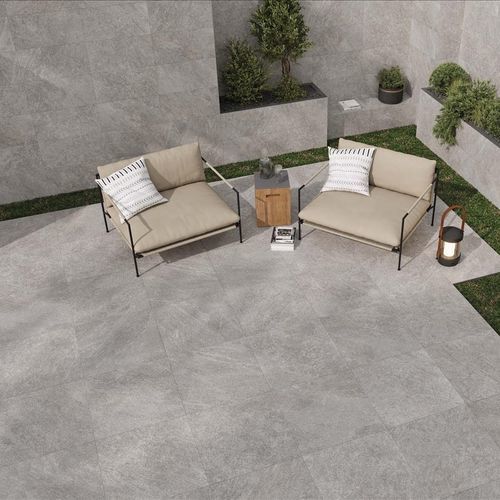 Porcelain stoneware tile - ROOTLATE - STN - matte / structure / outdoor