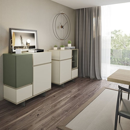 High sideboard - Connector 09_1 - EMEDE - contemporary / wooden / metal