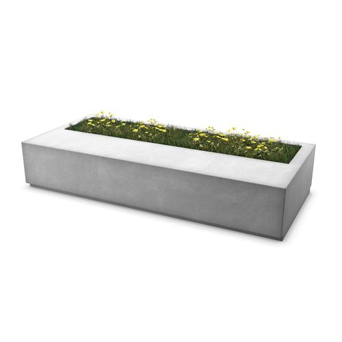 Contemporary public bench - TILTAN - Arica Urban - concrete / with planter