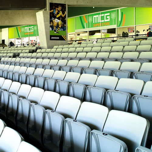 Retractable stadium seating - MATRIX BARE - Camatic Seating - polypropylene