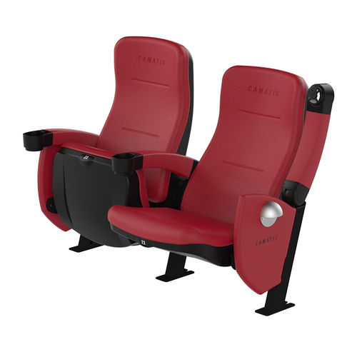 Fabric cinema seating - ACTIVA TILT - Camatic Seating - leather / polyurethane / commercial