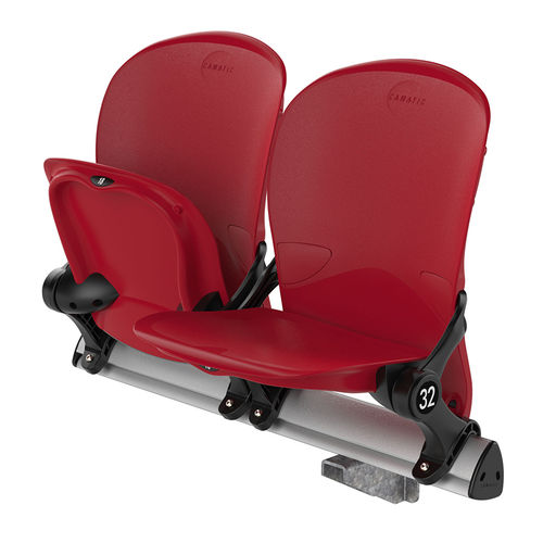 Retractable stadium seating - QUANTUM 850 BARE - Camatic Seating - polypropylene