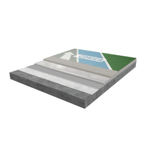 Polyurethane flooring - CONIPROOF PWC SU - CONICA - for parking lot / tile / textured