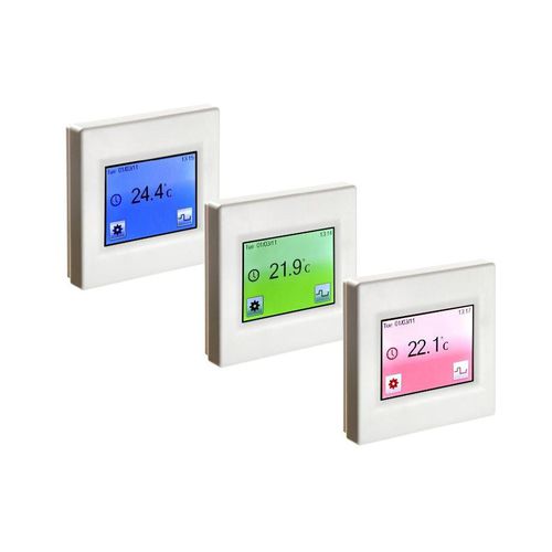 Programmable thermostat - ET16 - Alper - for underfloor heating / white / with touchscreen