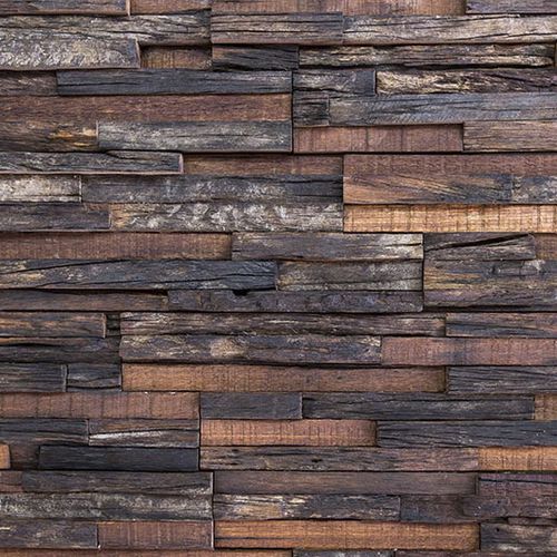 Wooden wall cladding panel - VULCANO - Frevini studio - interior / recycled / decorative