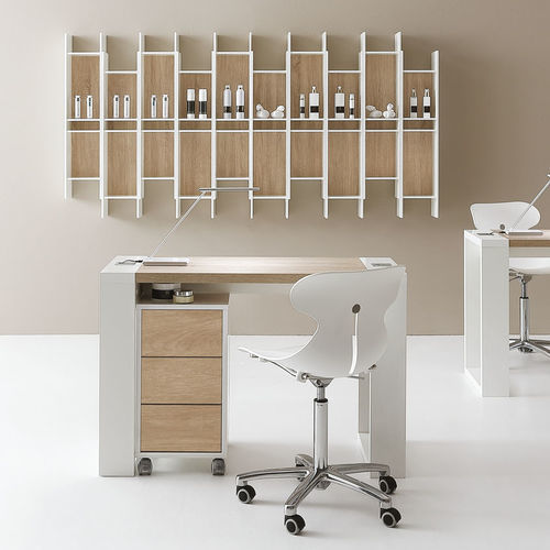 Manicure table with storage - LIVING  - VISMARA Beauty&Spa Design - with vacuum cleaner / with built-in lighting