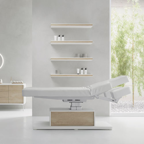 Electric massage table - THE BEN  - VISMARA Beauty&Spa Design - wooden / height-adjustable / for wellness center