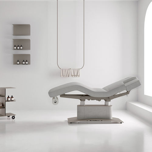 Electric massage table - ARCUS - VISMARA Beauty&Spa Design - natural oak / melamine / height-adjustable