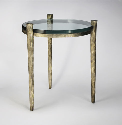 Contemporary side table - OFFRANDE  - Mobilier De Style - wrought iron / steel / wrought steel