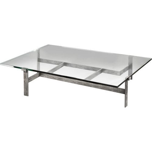 Contemporary table - GEOGLYPHE - Mobilier De Style - wrought iron / glass / wrought iron base