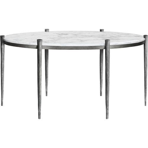 Contemporary table - BACCHUS - Mobilier De Style - wrought iron / marble / wrought iron base