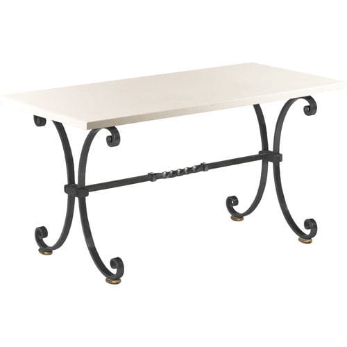 Contemporary table - ELEGANTE - Mobilier De Style - iron / wrought iron / marble