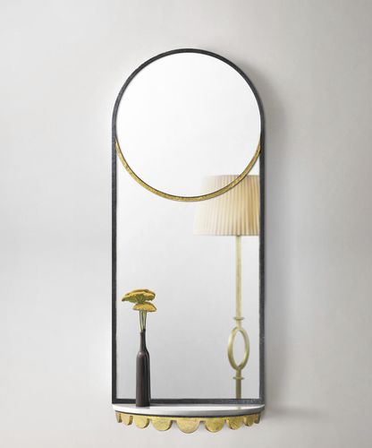 Wall-mounted mirror - JOSEPHINE - Mobilier De Style - commercial / contemporary / curved