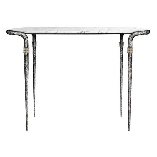 Contemporary console table - ETHNIC - Mobilier De Style - aluminum / brass / brushed metal