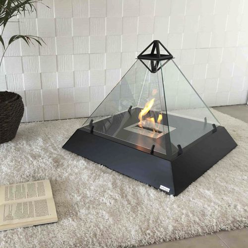 Bioethanol fireplace - LOUVRE - bioKamino - floor-mounted / free-standing / ventless