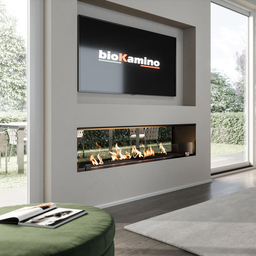 Bioethanol fireplace - BKBF-BVF - bioKamino - built-in / island / ventless