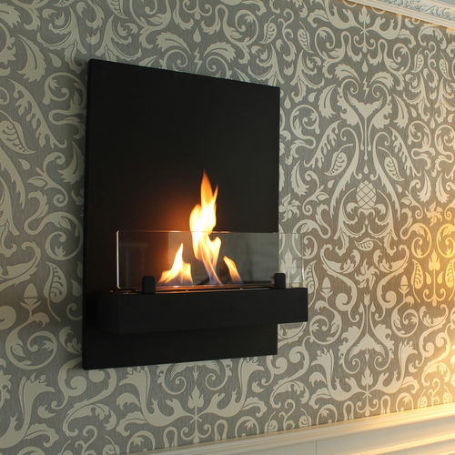 Bioethanol fireplace ICARUS bioKamino wall / contemporary / open