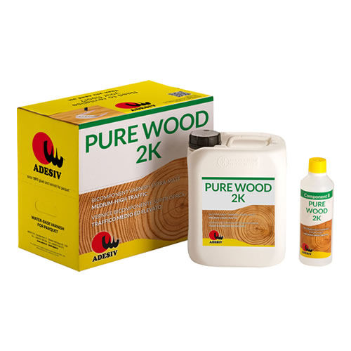 Protective varnish - PURE WOOD 2K - Adesiv Srl - wood flooring / matte ...