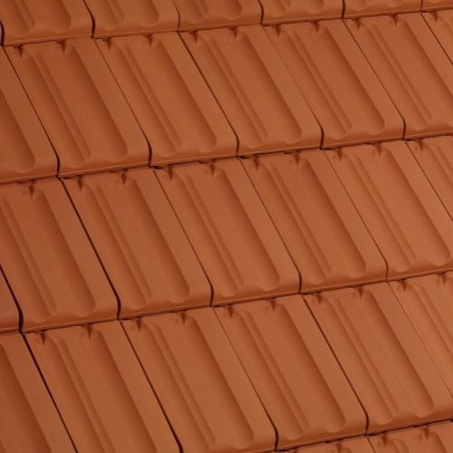 Imbrex roof tile - RT 880 - Randers Tegl A/S - flat / large / clay