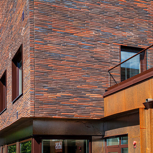 Clinker cladding brick - RT 158 - Randers Tegl A/S - outdoor / glued / contemporary