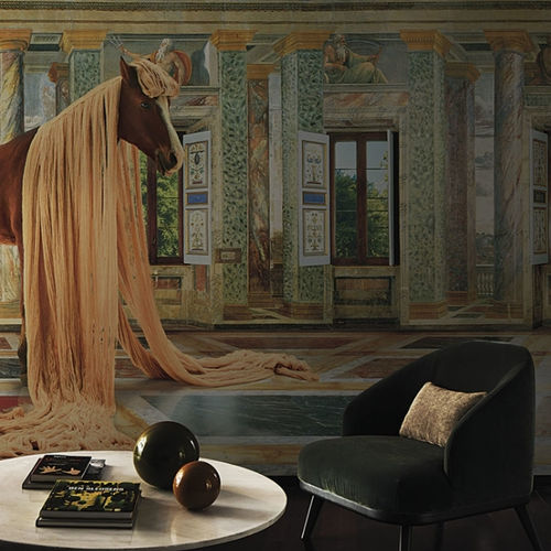 Contemporary wallpaper - THE LADY BABY - LondonArt Wallpapers - vinyl / PVC / Victorian pattern