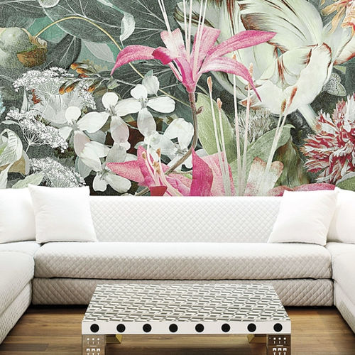 Contemporary wallpaper - HAVANA - LondonArt Wallpapers - nonwoven fabric / PVC / floral motif