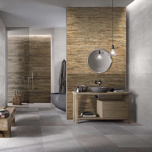 Wall wood panel - BRUT - AW Latvia - reclaimed wood / rustic / easy to install