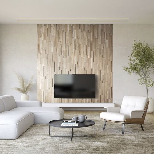 Wood wall covering - EGO - AW Latvia - oak / brushed / structure