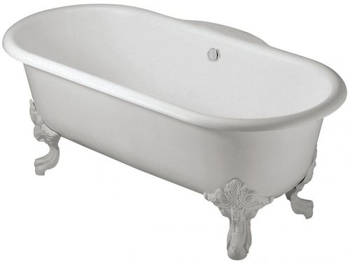 Oval bathtub - CIRCÉ: E2919N - JACOB DELAFON - with legs / cast iron / deep