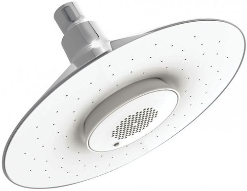 Wall-mounted shower head - MOXIE: E99105 - JACOB DELAFON - ceiling-mounted / round / with speaker