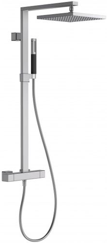 Thermostatic shower column - STRAYT: E98321 - JACOB DELAFON - metal / wall-mounted / contemporary