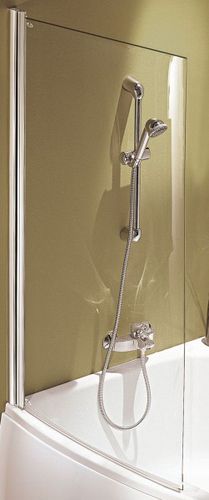 Swing bath screen - MICROMÉGA DUO: E4910 - JACOB DELAFON - tempered glass / frameless