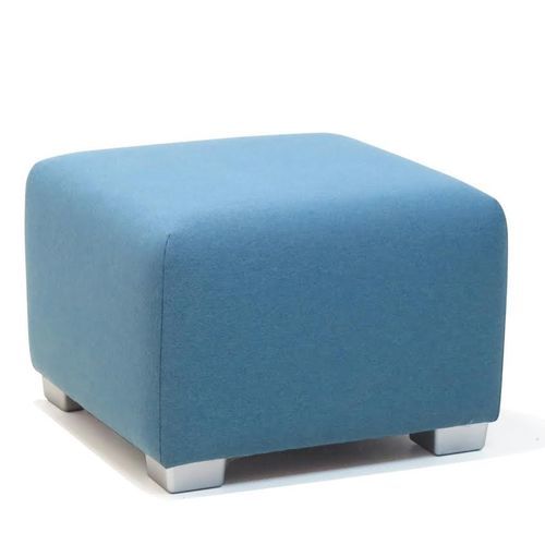 Contemporary pouf - QUAD - HMM Ltd. - fabric / square / blue