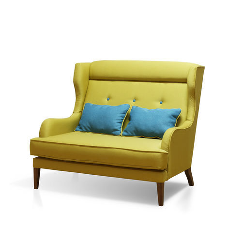 Traditional sofa - RIGA - HMM Ltd. - fabric / with armrests / with removable cushion